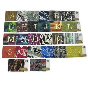 Starbucks Collector Alphabet Cards A-Z (Set of 26)